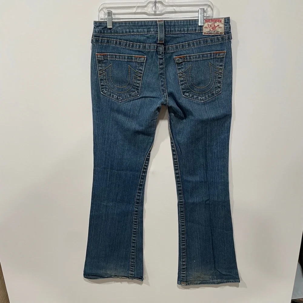 True Religion Bobby Mens Straight Leg Jeans Blue Denim Made in USA‎ Size 30
